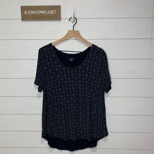NWT Loft Medium Navy Top